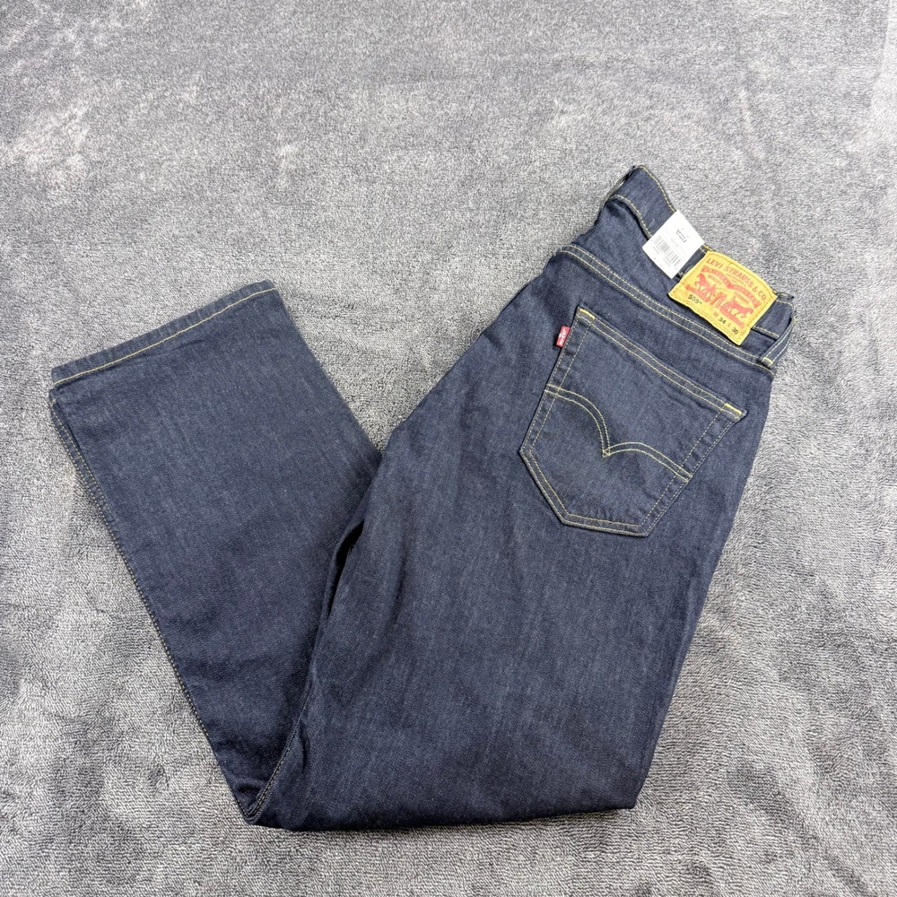 Levis 559 Relaxed Straight Jeans Mens 34x30 Dark Indigo Advanced Stretch NWT
